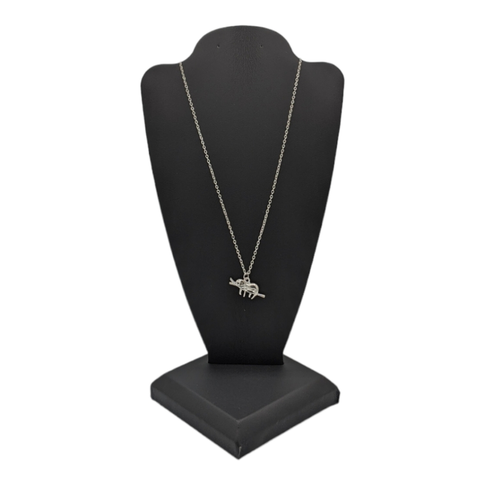 ⭐ FINAL PRICE ⭐ Sloth Silver Tone Necklace - Picture 4 of 7